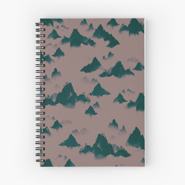 Item preview, Mystic Misty Mountains - Muted Mocha & Dusky Plum designed and sold by Lidra Zehcnas.