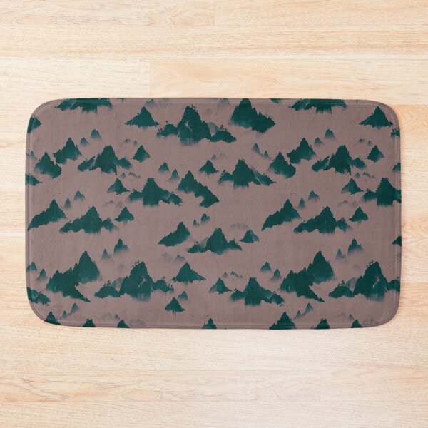 Item preview, Mystic Misty Mountains - Muted Mocha & Dusky Plum designed and sold by Lidra Zehcnas.
