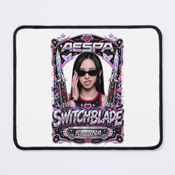 Item preview, Pink Flame Karina aespa Switchblade Song Pixel Heart Sticker designed and sold by Valereekmerch.