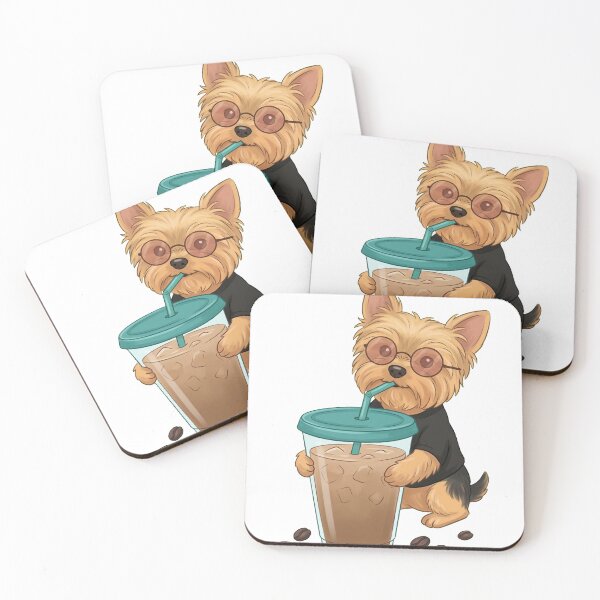 Item preview, Cute Yorkie Coffee Lover designed and sold by MysticBloom68.