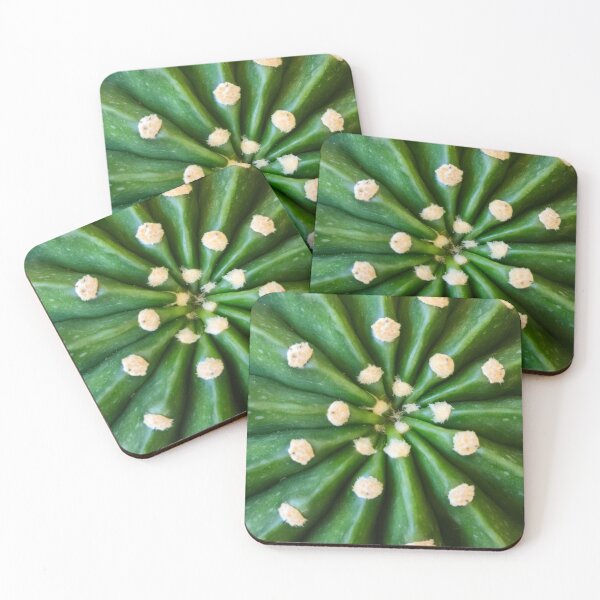 Item preview, Minimalist Green Cactus Pattern - Vertical Succulent Macro Art designed and sold by Yanshuf.