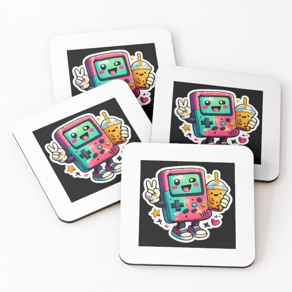 Item preview, Retro Gaming Console & Bubble Tea Sticker | Cute Gen Z Gamer Aesthetic designed and sold by Revanthshoppy.