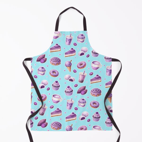 Item preview, Ube Food Pattern Vintage Watercolor Purple Yam Desserts designed and sold by merchxwear.