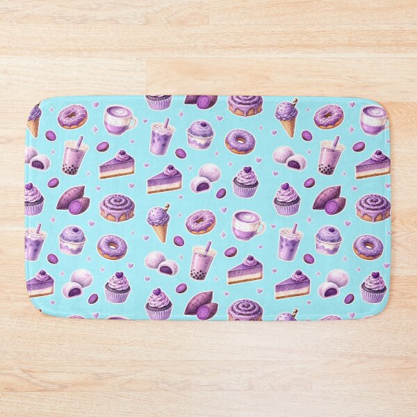 Item preview, Ube Food Pattern Vintage Watercolor Purple Yam Desserts designed and sold by merchxwear.