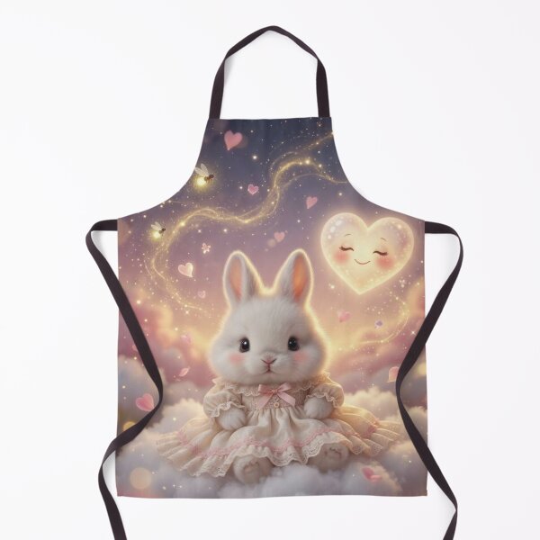 Item preview, Cute Bunny Princess in Dress Sitting on Pastel Clouds designed and sold by lovelistivkaa.