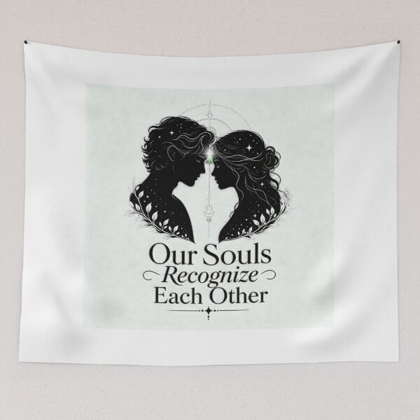Item preview, Our Souls Recognize Each Other Ethereal Silhouette Art designed and sold by Aliplus+.
