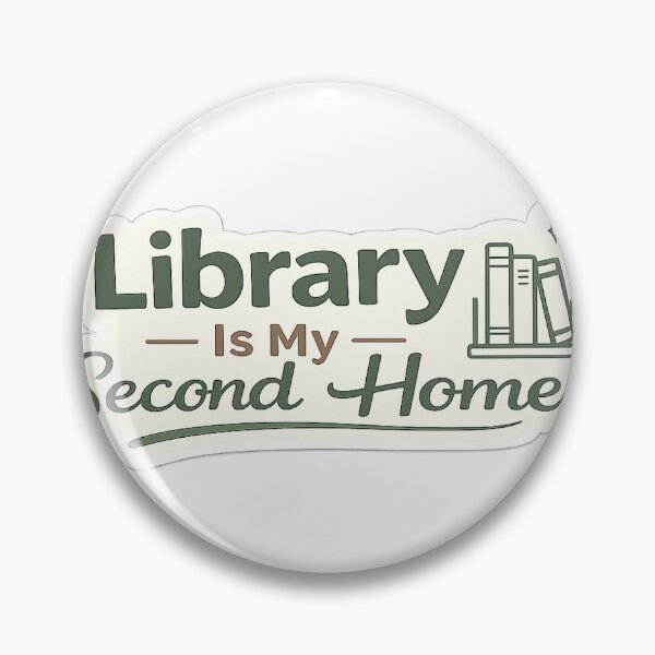 Item preview, Library Is My Second Home Sticker designed and sold by InkPixell.