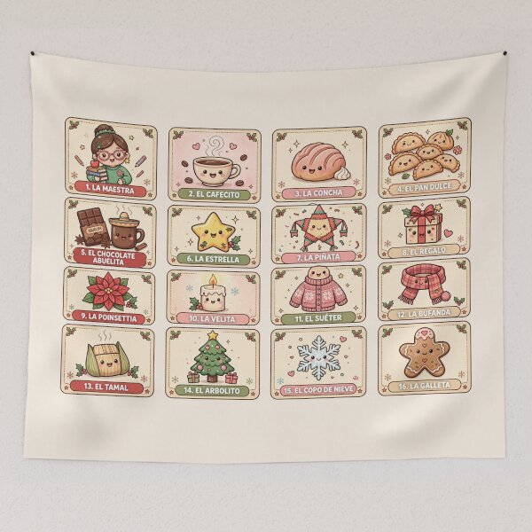 Item preview, Maestra Cafecito Loteria Shirt Pan Dulce Christmas Maestra Latina Teacher Christmas Gift designed and sold by Yellowriversss.