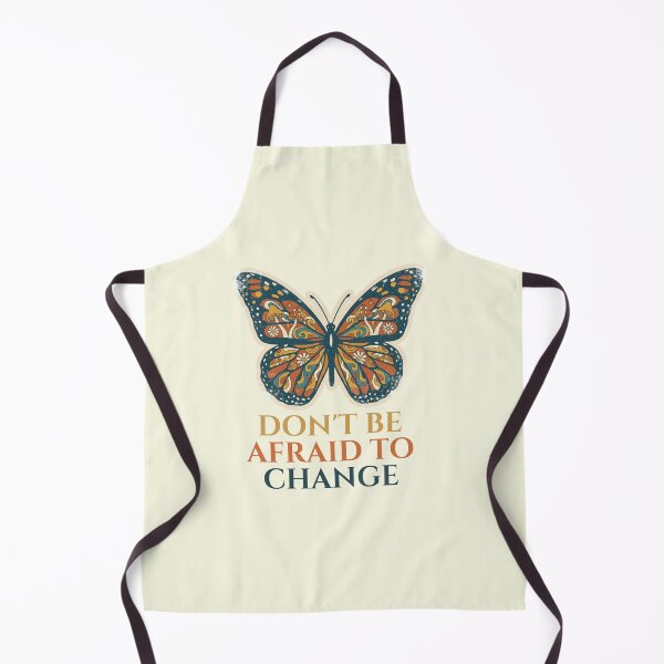 Item preview, Don't Be Afraid To Change Retro Butterfly Motivational Quote designed and sold by TD-series.