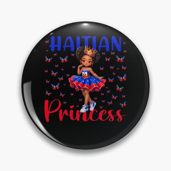 Item preview, Haitian Princess Dabbing Butterfly Haiti Flag Black Girls designed and sold by JanJanie1.