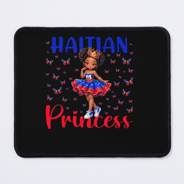 Item preview, Haitian Princess Dabbing Butterfly Haiti Flag Black Girls designed and sold by JanJanie1.