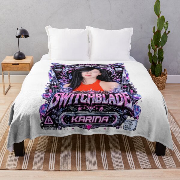Item preview, Fanmade Karina aespa Switchblade Track Y2K Holographic Border designed and sold by Valereekmerch.
