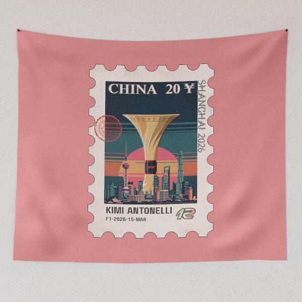 Item preview, F1 CHINESE GP SHANGHAI 2026 Stamp - Winner Kimi designed and sold by Pink Polar F1.