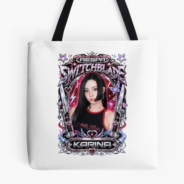 Item preview, Metallic Silver Karina aespa Switchblade Track Decor Poster designed and sold by Valereekmerch.