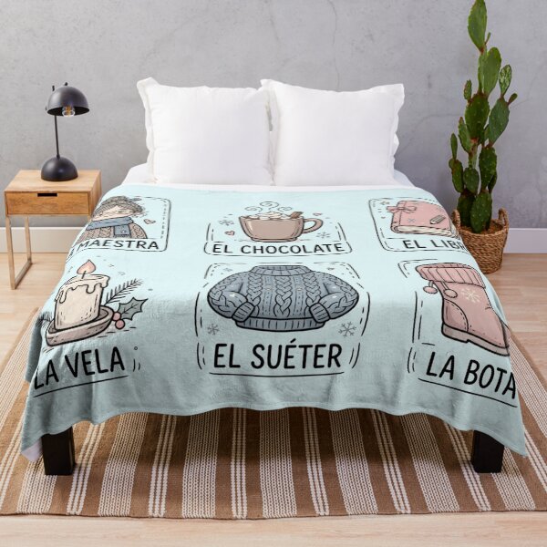 Item preview, Cozy Winter Maestra Loteria Winter Spanish Teacher Shirt Hygge Maestra Christmas Gift designed and sold by Yellowriversss.