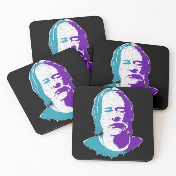 Item preview, Thom Yorke Alternative Rock Cyan Purple Distressed Halftone Portrait designed and sold by surmind.