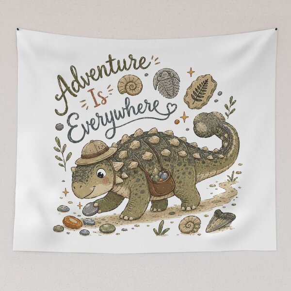 Item preview, Tiny Tank - Cute Ankylosaurus Dino designed and sold by bapupa.