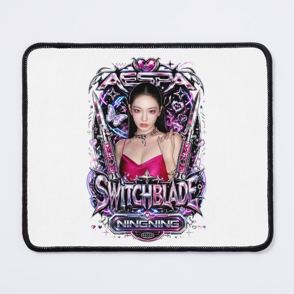Item preview, Ningning aespa Switchblade Lyric Holographic Spark Poster designed and sold by Valereekmerch.