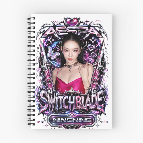 Item preview, Ningning aespa Switchblade Lyric Holographic Spark Poster designed and sold by Valereekmerch.