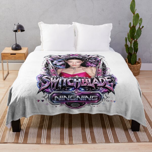 Item preview, Ningning aespa Switchblade Lyric Holographic Spark Poster designed and sold by Valereekmerch.