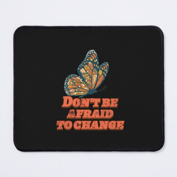 Item preview, Don't Be Afraid To Change Retro Butterfly Motivational Quote designed and sold by TD-series.
