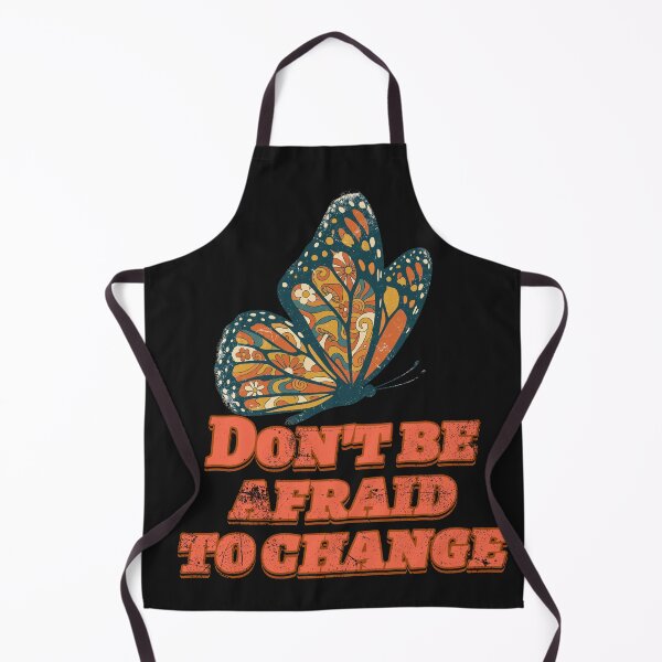 Item preview, Don't Be Afraid To Change Retro Butterfly Motivational Quote designed and sold by TD-series.