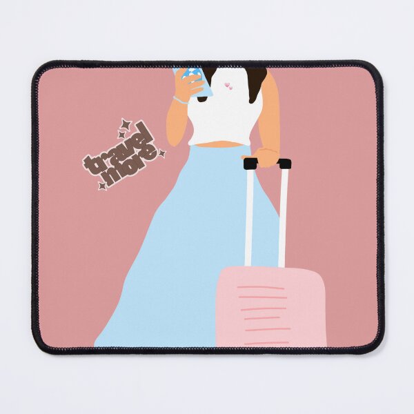 Item preview, Retro Pastel Travel Girl designed and sold by ArtbyAfroditi.