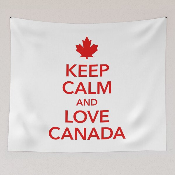 Item preview, keep calm and love Canada North America maple leaf designed and sold by Helen-Storm.