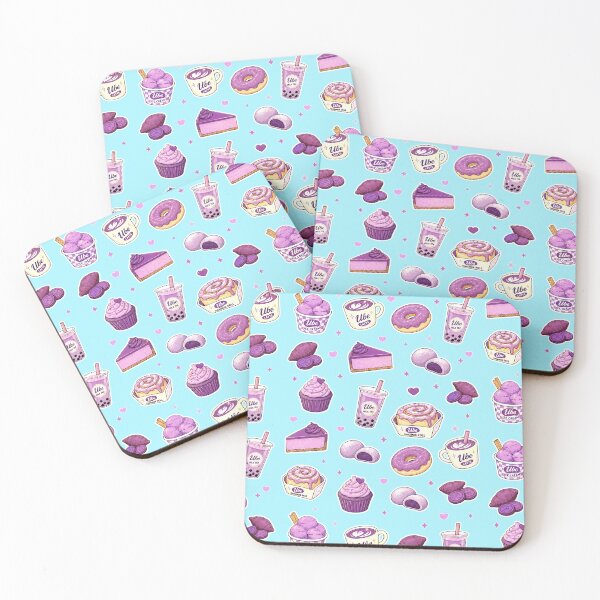 Item preview, Ube Aesthetic Food Pattern Purple Desserts and Drinks designed and sold by merchxwear.