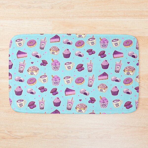 Item preview, Ube Aesthetic Food Pattern Purple Desserts and Drinks designed and sold by merchxwear.