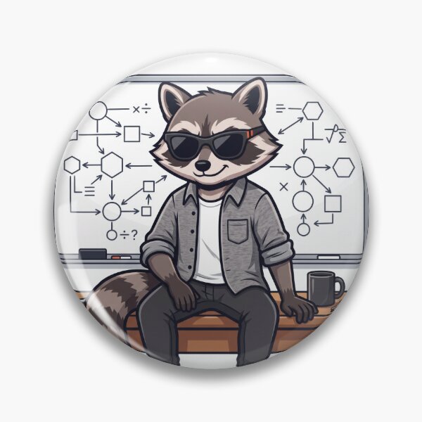 Item preview, Funny Teacher Raccoon – Nerd Approach designed and sold by NerdApproach.