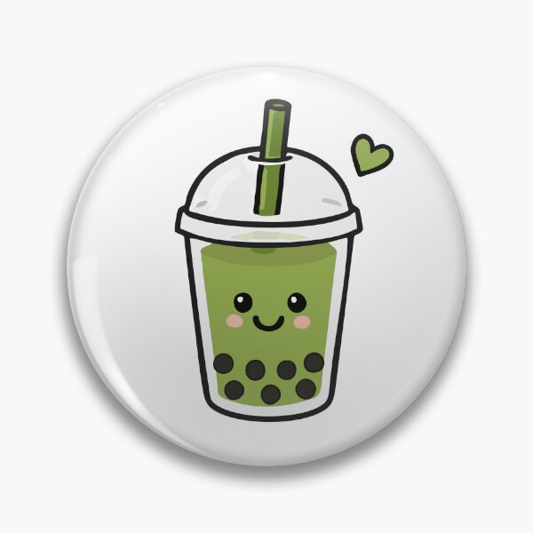 Item preview, Cute Kawaii Matcha Boba Tea designed and sold by VectorForge Studio.