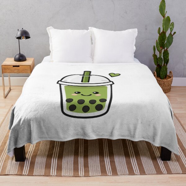 Item preview, Cute Kawaii Matcha Boba Tea designed and sold by VectorForge Studio.