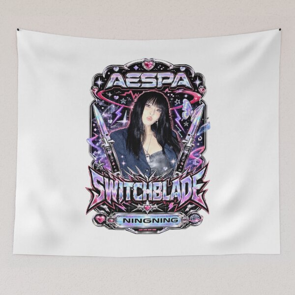 Item preview,  Y2K Metallic Ningning aespa Switchblade Song Dagger Sticker designed and sold by Valereekmerch.