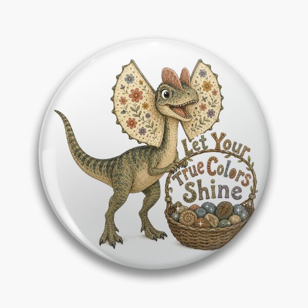 Item preview, Frill of Joy - Cute Prehistoric Dilophosaurus Dino designed and sold by bapupa.