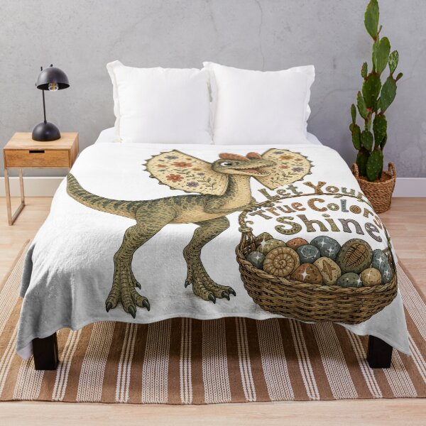 Item preview, Frill of Joy - Cute Prehistoric Dilophosaurus Dino designed and sold by bapupa.