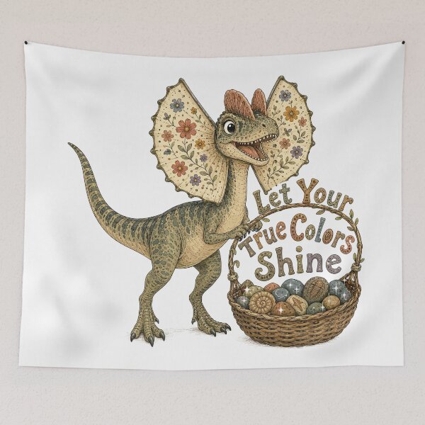 Item preview, Frill of Joy - Cute Prehistoric Dilophosaurus Dino designed and sold by bapupa.