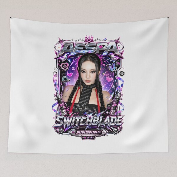 Item preview,  Silver Knife Ningning aespa Switchblade Era Concept Fanmade Art designed and sold by Valereekmerch.