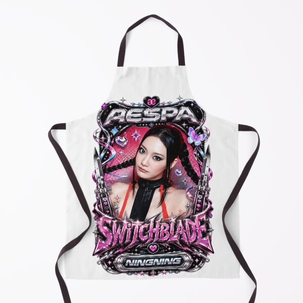 Item preview, Holographic Frame Ningning aespa Switchblade Track Artwork Print designed and sold by Valereekmerch.