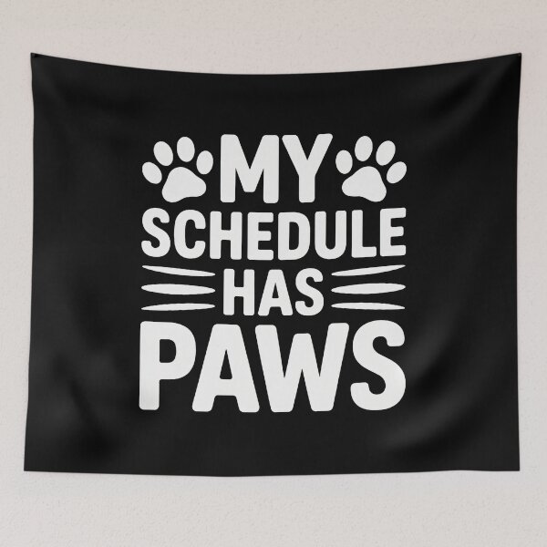 Item preview, My Schedule Has Paws Pet Lover Gift designed and sold by SoyLamderma.