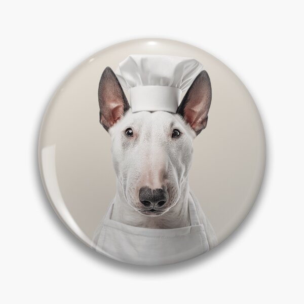 Artikelvorschau, Miniatur-Bullterrier-Kochhund-Lustige Kochschürze mit Hut entworfen und verkauft von LazyOwlStore.