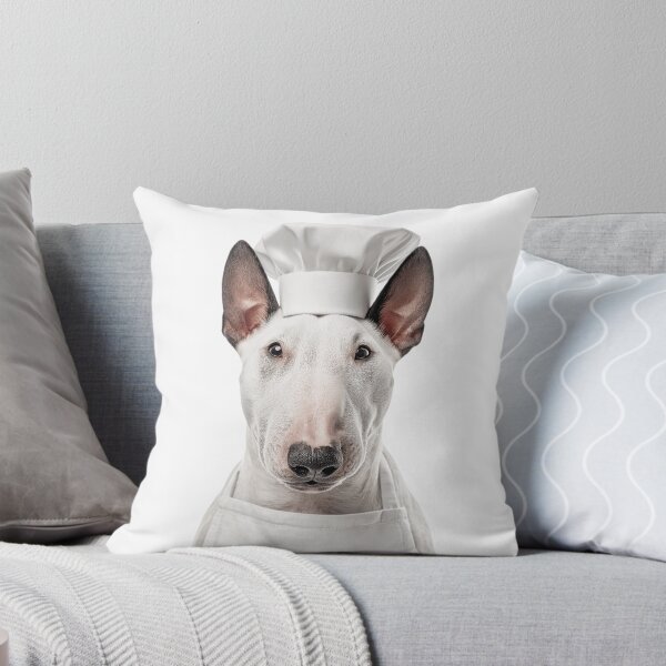 Item preview, Miniature Bull Terrier Chef Dog Funny Cooking Apron Hat designed and sold by LazyOwlStore.