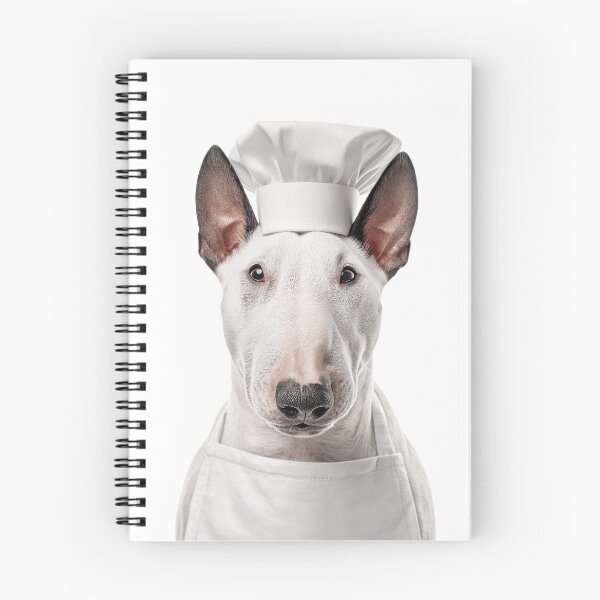 Artikelvorschau, Miniatur-Bullterrier-Kochhund-Lustige Kochschürze mit Hut entworfen und verkauft von LazyOwlStore.