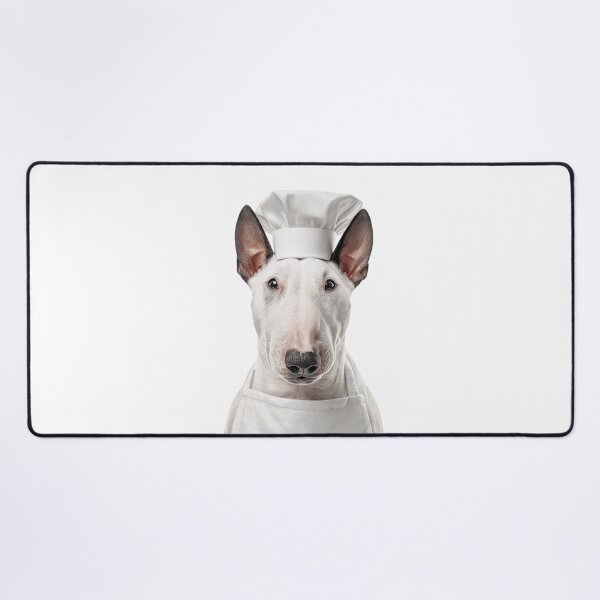 Item preview, Miniature Bull Terrier Chef Dog Funny Cooking Apron Hat designed and sold by LazyOwlStore.