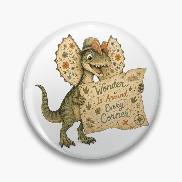 Item preview, Little Explorer - Cute Prehistoric Dilophosaurus Dino designed and sold by bapupa.