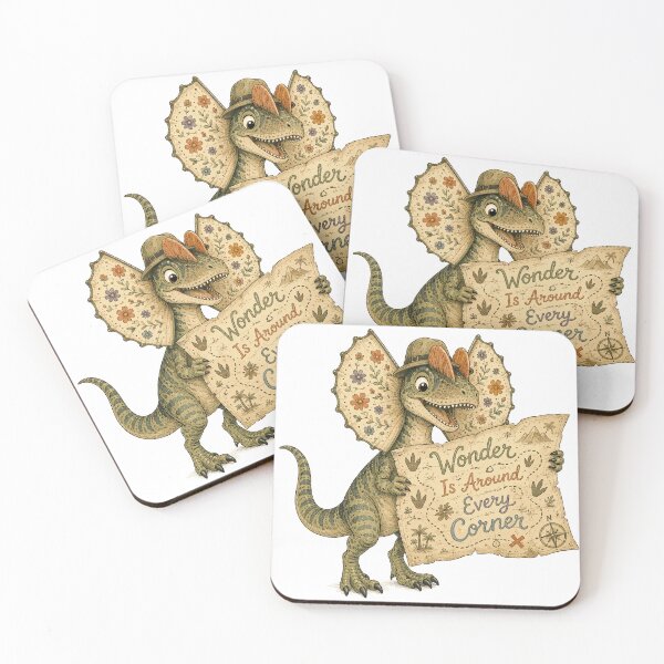 Item preview, Little Explorer - Cute Prehistoric Dilophosaurus Dino designed and sold by bapupa.
