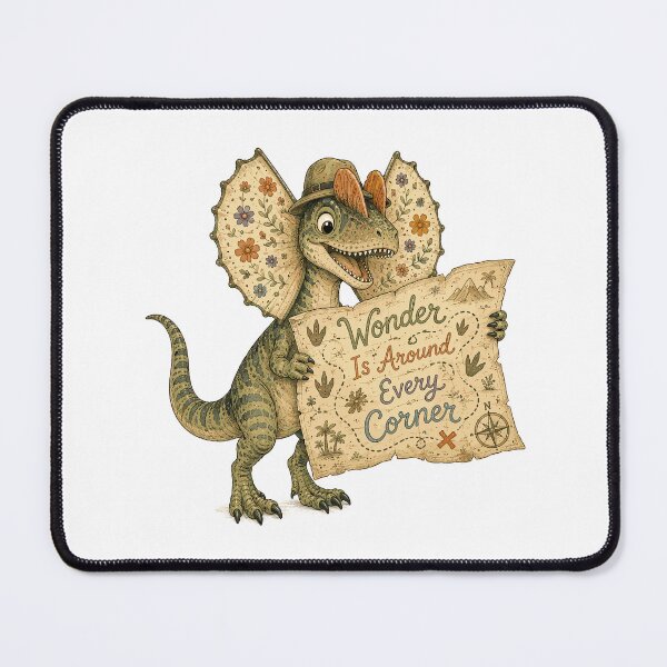 Item preview, Little Explorer - Cute Prehistoric Dilophosaurus Dino designed and sold by bapupa.