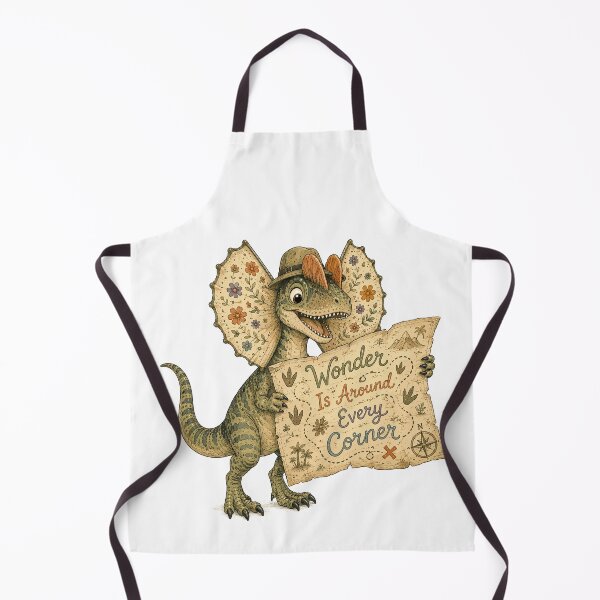 Item preview, Little Explorer - Cute Prehistoric Dilophosaurus Dino designed and sold by bapupa.