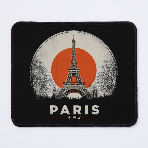Item preview, Paris Eiffel Tower Japanese Red Sun Artwork designed and sold by Enea Kelo.
