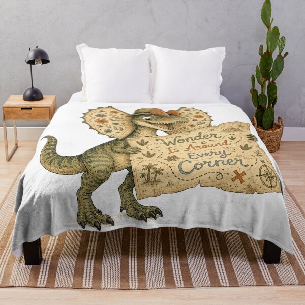 Item preview, Little Explorer - Cute Prehistoric Dilophosaurus Dino designed and sold by bapupa.